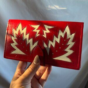 Vintage Genuine Leather Western Wallet